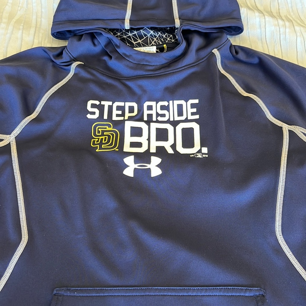 Youth large hoodie under armor navy blue